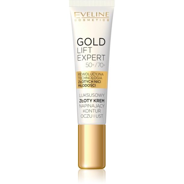 Eveline Cosmetics Gold Lift Expert изглаждащ крем за зоната около очите и устните 15 мл.