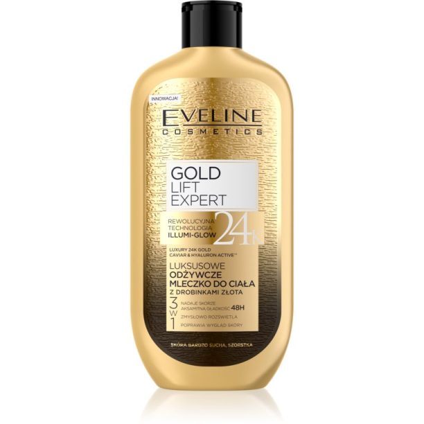 Eveline Cosmetics Gold Lift Expert подхранващ крем за тяло със злато 350 мл.