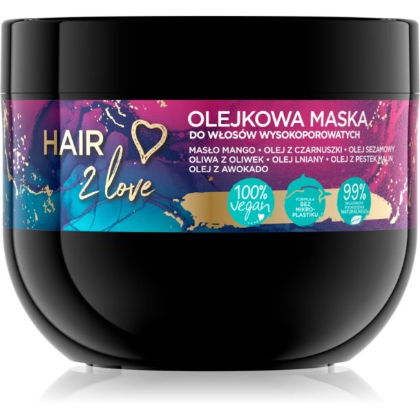 Eveline Cosmetics I'm Bio Hair 2 Love интензивно подхранваща маска за суха и пореста коса 300 мл. на ниска цена