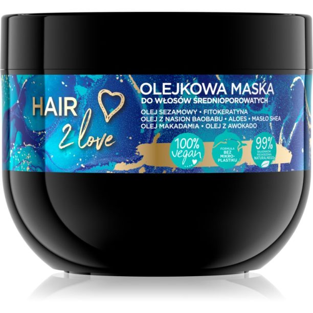 Eveline Cosmetics I'm Bio Hair 2 Love подхранваща и хидратираща маска за коса 300 мл. на ниска цена