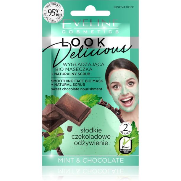 Eveline Cosmetics Look Delicious Mint & Chocolate овлажняваща и изглаждаща маска с шоколад 10 мл. на ниска цена