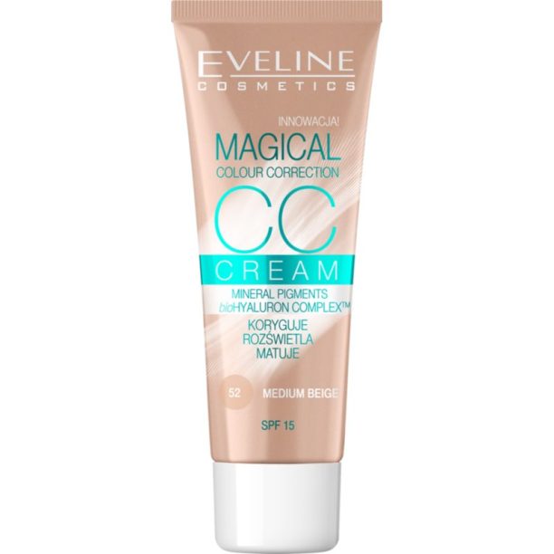 Eveline Cosmetics Magical Colour Correction CC крем SPF 15 цвят 52 Medium Beige 30 мл. на ниска цена