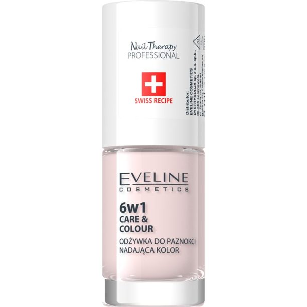 Eveline Cosmetics Nail Therapy Care & Colour балсам за нокти 6 в 1 цвят French 5 мл. на ниска цена