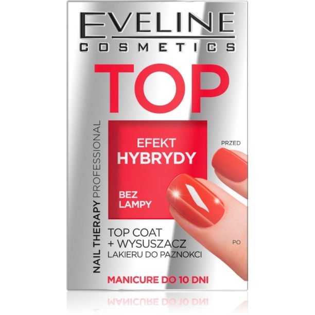 Eveline Cosmetics Nail Therapy Professional горен лак за нокти