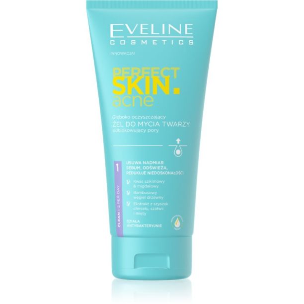 Eveline Cosmetics Perfect Skin .acne дълбоко почистващ гел за проблемна кожа