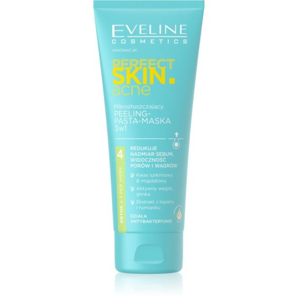 Eveline Cosmetics Perfect Skin .acne ексфолираща маска 3 в 1 75 мл.