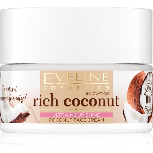 Eveline Cosmetics Rich Coconut силно хидратиращ крем дневен и нощен 50 мл. на ниска цена