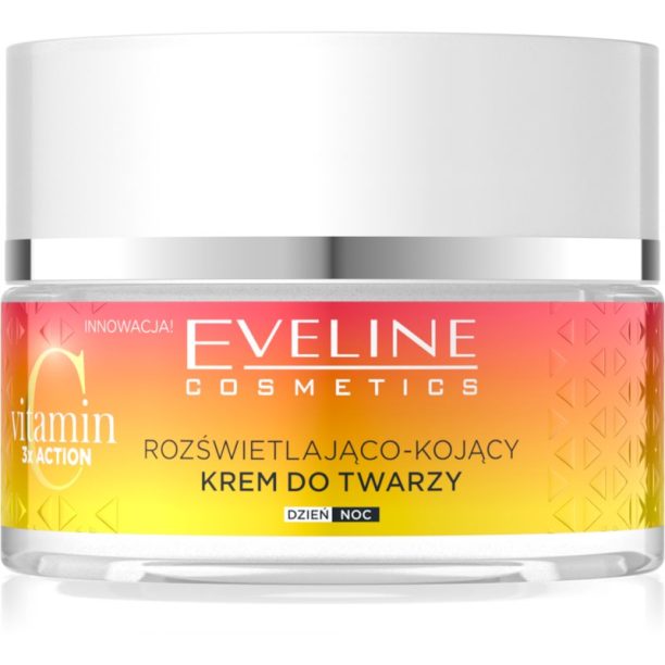 Eveline Cosmetics Vitamin C 3x Action озаряващ крем с успокояващ ефект 50 мл.