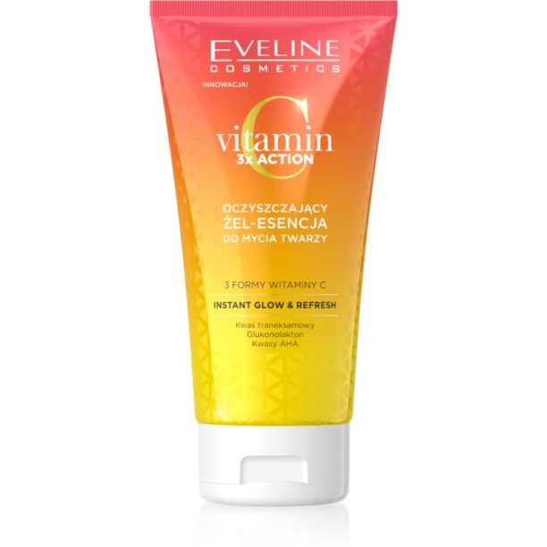 Eveline Cosmetics Vitamin C 3x Action почистващ гел s AHA 150 мл.