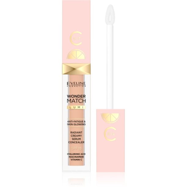 Eveline Cosmetics Wonder Match Lumi озаряващ коректор SPF 20 цвят 20 Nude 6