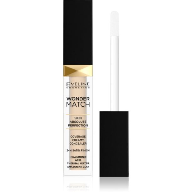 Eveline Cosmetics Wonder Match кремообразен покривен коректор 24 часа цвят 01 Light Neutral 7 мл. на ниска цена