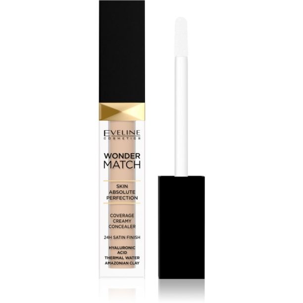 Eveline Cosmetics Wonder Match кремообразен покривен коректор 24 часа цвят 25 Sand Nude 7 мл.