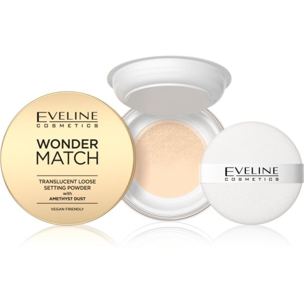 Eveline Cosmetics Wonder Match прозрачна фиксираща пудра 6 гр.