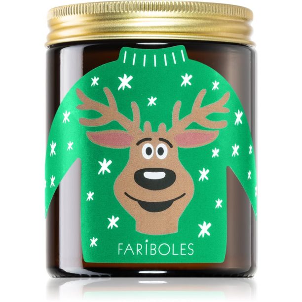 FARIBOLES Christmas Jumper Green ароматна свещ I. 104 гр.