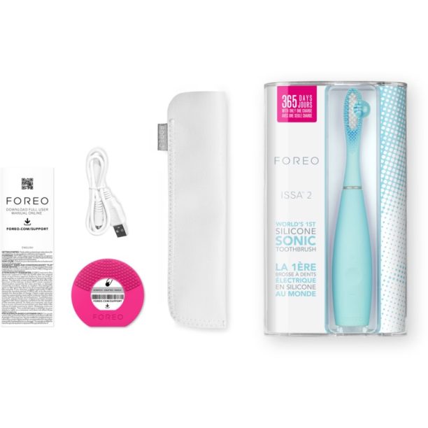 Issa™ 2 Issa™ 2 FOREO Issa™ 2 силиконова звукова четка за зъби Mint - оригинален продукт