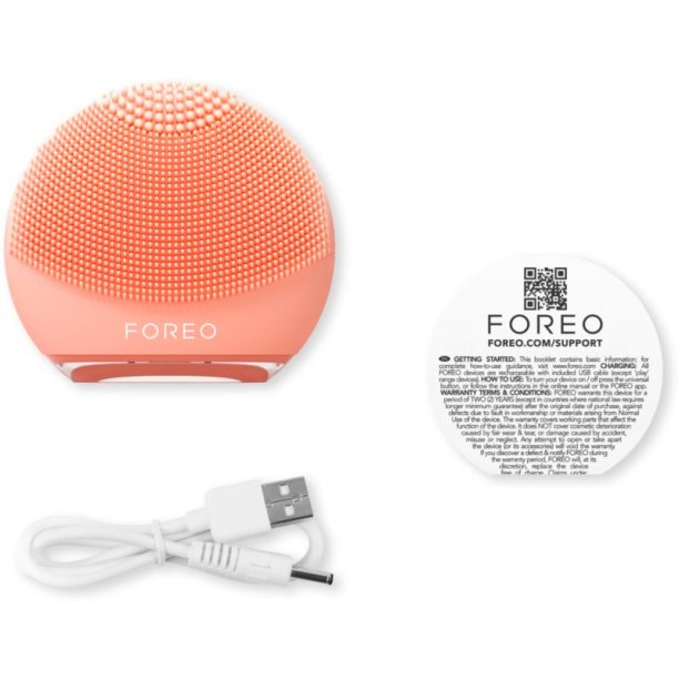 FOREO LUNA™4 Go почистващ звуков уред на път Peach Perfect 1 бр. на ниска цена