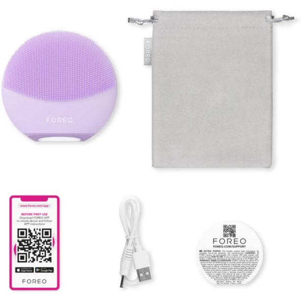 FOREO LUNA™4 Mini уред за почистване на лице Lavender купи на топ цена