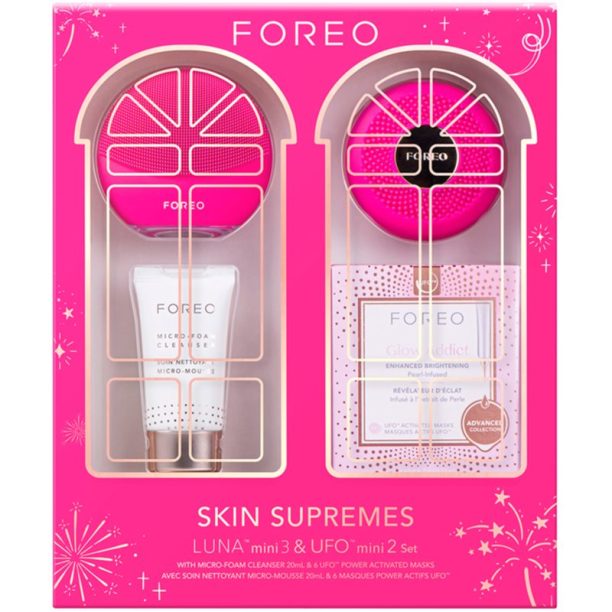 FOREO Skin Supremes LUNA™ mini 3 & UFO™ mini 2 Set комплект за грижа за лице на ниска цена