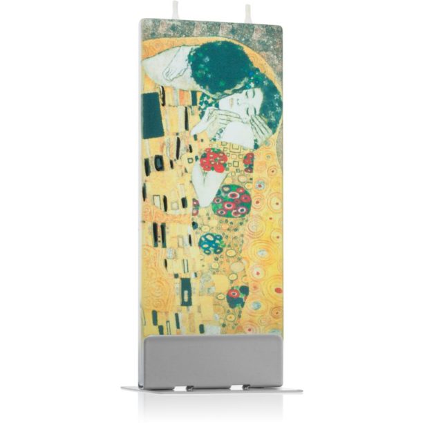 Flatyz Fine Art Gustav Klimt The Kiss свещ 6x15 см