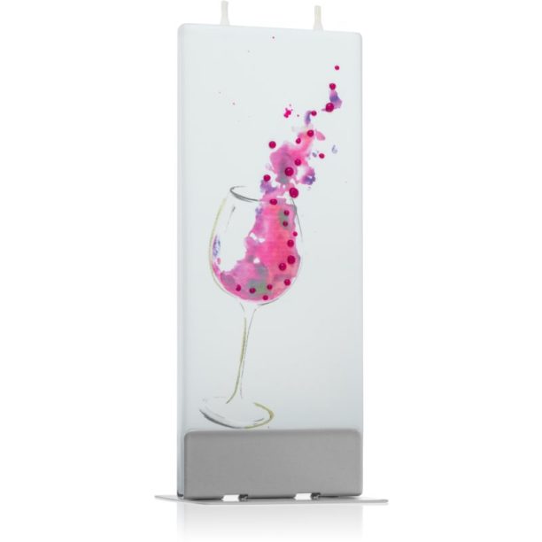 Flatyz Greetings Glass Of Wine свещ 6x15 см