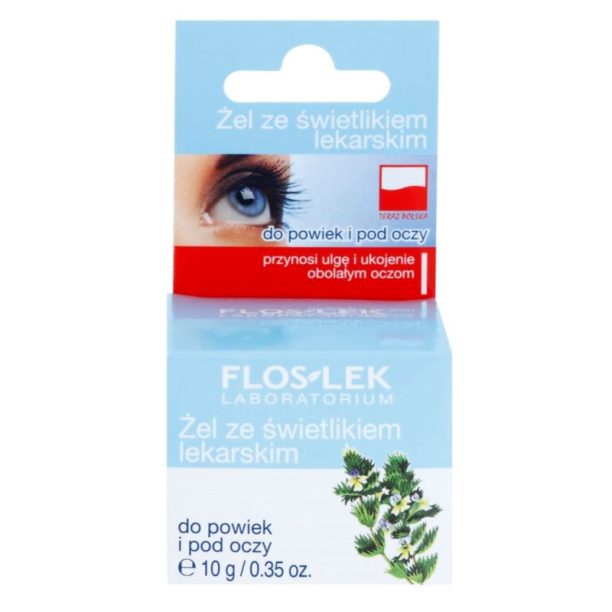 FlosLek Laboratorium Eye Care гел за околоочната зона с очанка 10 гр. купи на топ цена