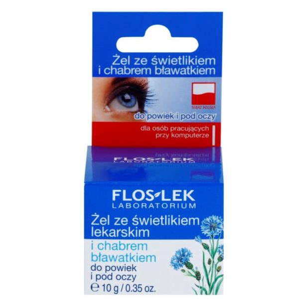 FlosLek Laboratorium Eye Care гел за околоочната зона с очанка и метличина 10 гр. купи на топ цена