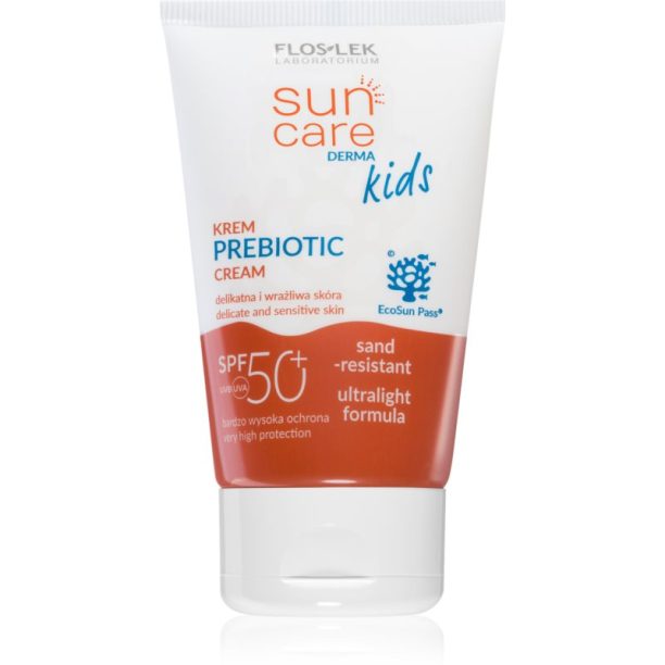 FlosLek Laboratorium Sun Care Derma Kids защитен крем за деца с пробиотик SPF 50+ 50 мл.