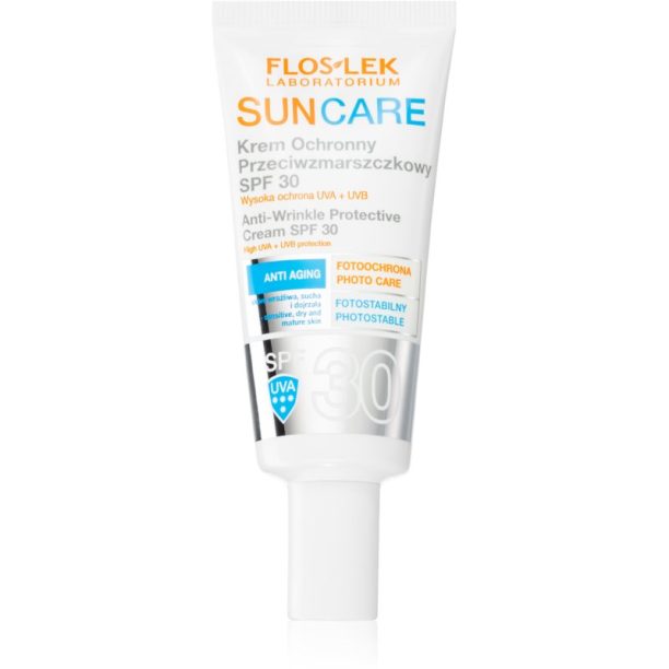 FlosLek Laboratorium Sun Care Derma защитен крем против бръчки SPF 30 30 мл.