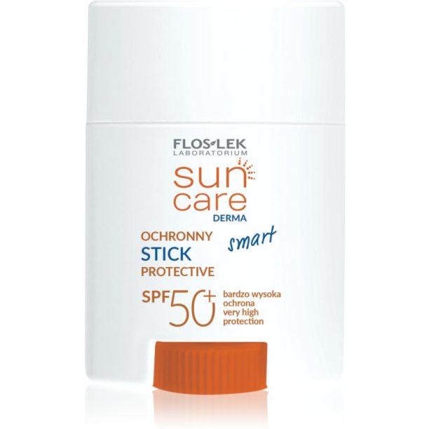 FlosLek Laboratorium Sun Care Derma слънцезащитен крем в стик за лице и чувствителни места SPF 50+ 16 гр.