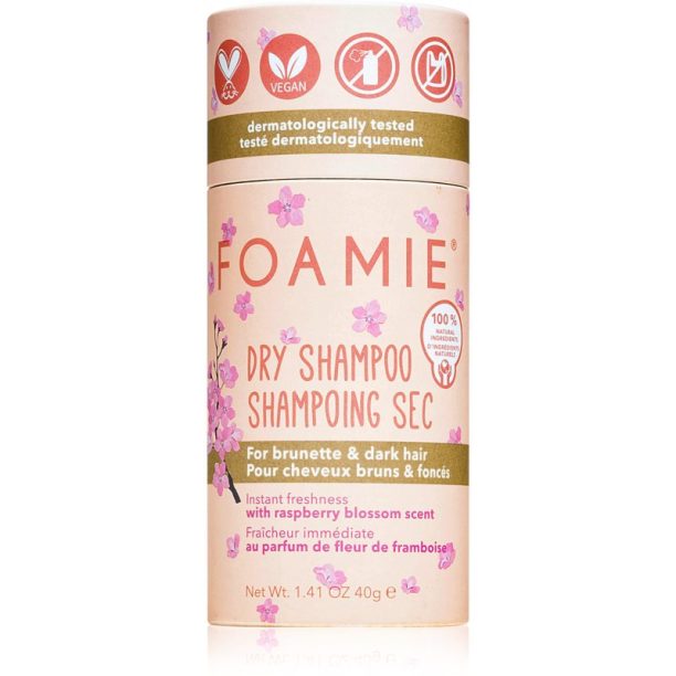 Berry Brunette Dry Shampoo Foamie Berry Brunette Dry Shampoo сух шампоан на прах за тъмна коса 40 гр.