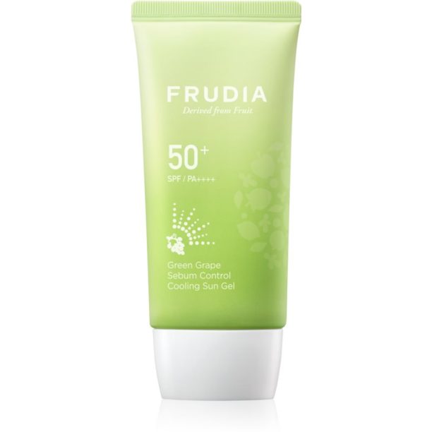 Frudia Sun Green Grape Sebum Control слънцезащитен хидратиращ гел за смесена и мазна кожа SPF 50+ 50 гр.