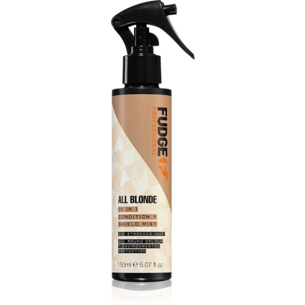 Fudge All Blonde 10 in 1 Condition & Shield Mist подхранващ термооактивен лосион за руса коса 150 мл.