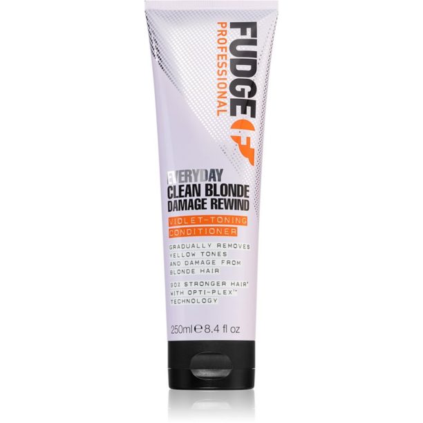 Fudge Everyday Clean Blonde Damage Rewind Conditioner балсам за ежедневна употреба за блонд коса и коса с кичури 250 мл. на ниска цена