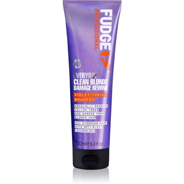 Fudge Everyday Clean Blonde Damage Rewind Shampoo деликатен шампоан за ежедневна употреба за блонд коса и коса с кичури 250 мл. на ниска цена