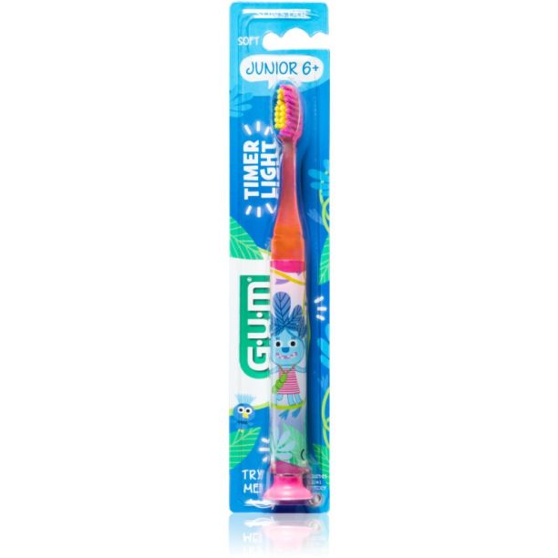 G.U.M Kids Toothbrush четка за зъби за деца със залепяща поставка 1 бр.