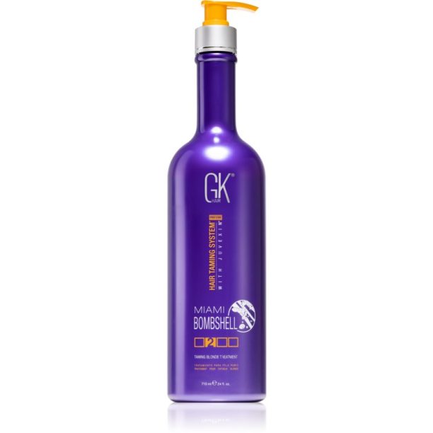 GK Hair Miami Bombshell овлажняваща и изглаждаща маска за изрусена коса или коса с кичури 710 мл.