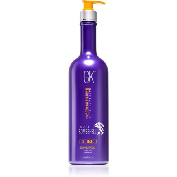 GK Hair Silver Bombshell шампоан за руса коса 710 мл.