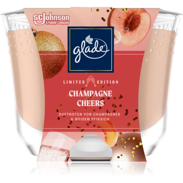 GLADE Cheers Sparkling Wine ароматна свещ 224 гр.