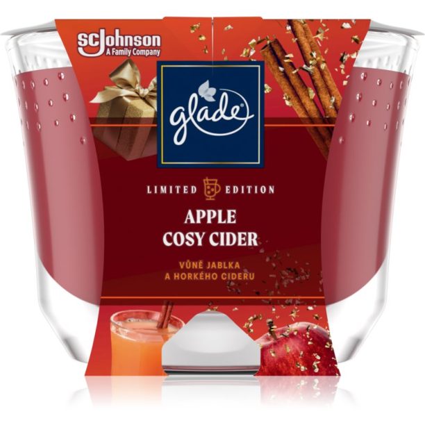 GLADE Cosy Apple Cider ароматна свещ 224 гр.