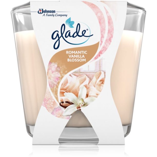 GLADE Romantic Vanilla Blossom ароматна свещ 70 гр.