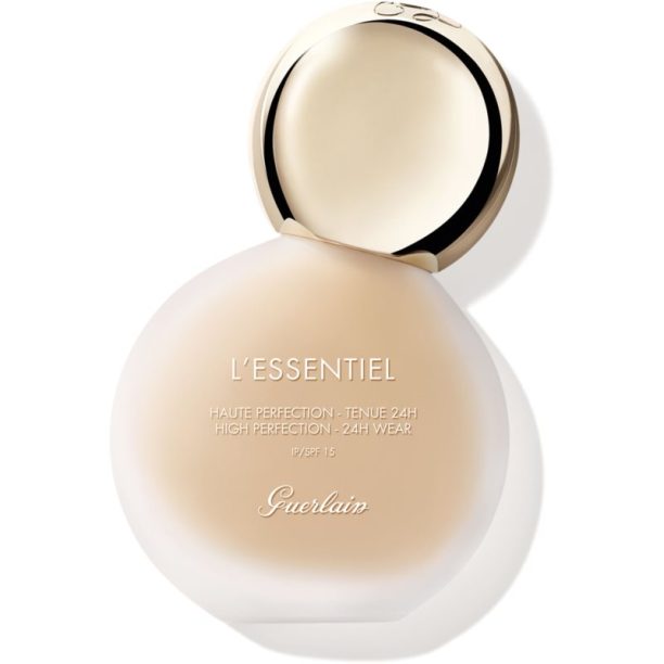 L’Essentiel High Perfection Foundation GUERLAIN L’Essentiel High Perfection Foundation дълготраен матиращ фон дьо тен SPF 15 цвят 02W Light Warm 30 мл.