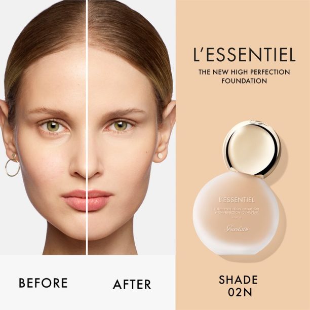 GUERLAIN L’Essentiel High Perfection Foundation дълготраен матиращ фон дьо тен SPF 15 цвят 03C Natural Cool 30 мл. купи на топ цена