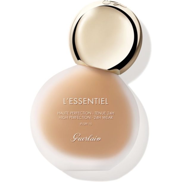 GUERLAIN L’Essentiel High Perfection Foundation дълготраен матиращ фон дьо тен SPF 15 цвят 045W Amber Warm 30 мл. на ниска цена