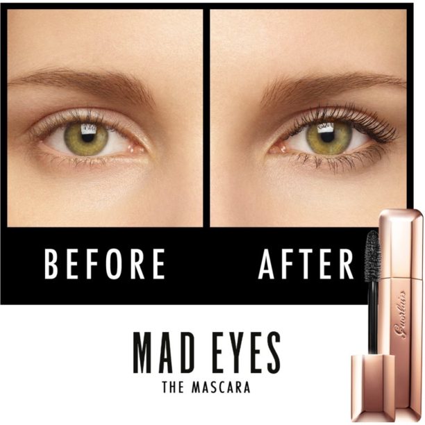 GUERLAIN Mad Eyes Buildable Volume Mascara водоустойчива спирала за обем и сгъстяване на мигли цвят 01 Mad Black 8