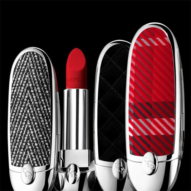 GUERLAIN Rouge G de Guerlain Double Mirror Case калъф за червило с малко огледало Dressed in Black (Luxurious Velvet) купи на топ цена