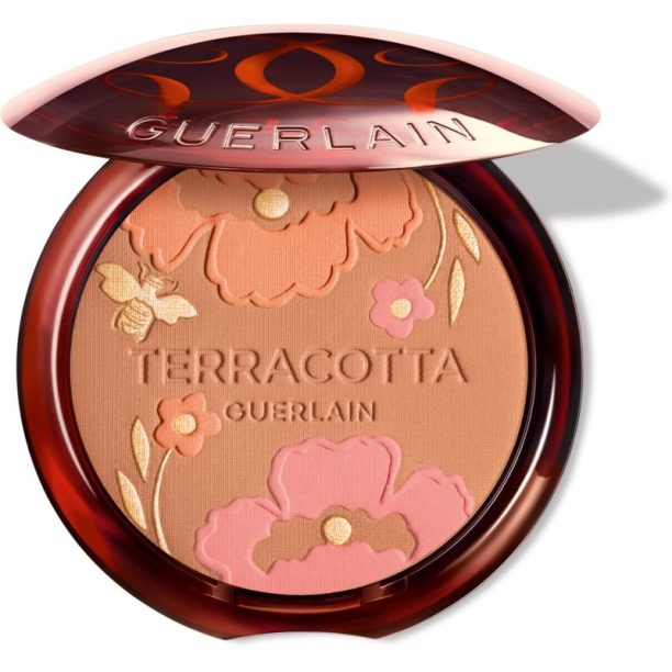 GUERLAIN Terracotta Flower Blossom бронзираща пудра за здрав външен вид лимитирано издание цвят 03 Medium Warm 10 гр. на ниска цена