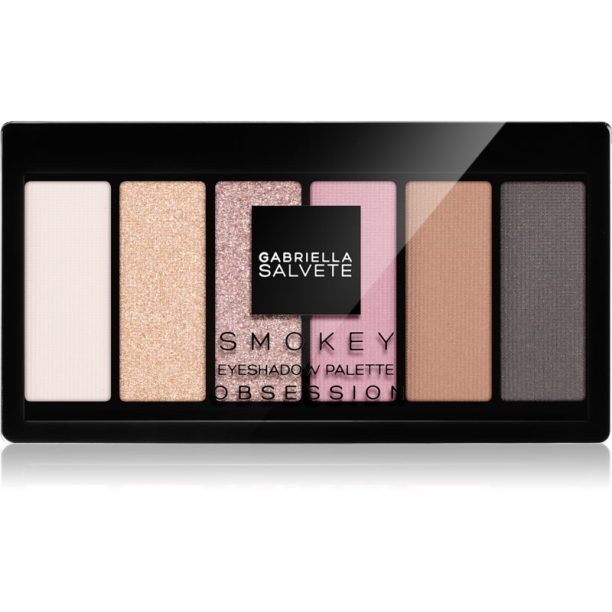 Gabriella Salvete Eyeshadow 6 Shades Palette палитра от сенки за очи цвят 04 Obsession 12 гр.