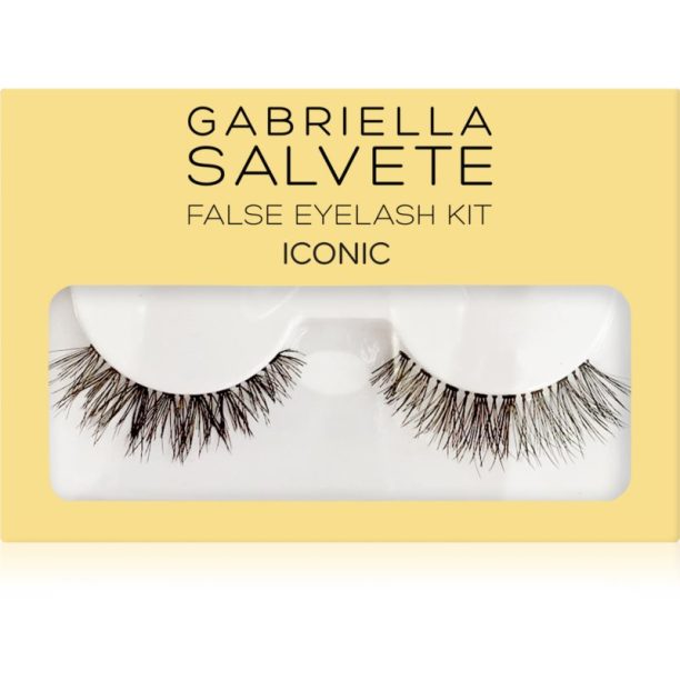 Gabriella Salvete False Eyelash Kit Iconic изкуствени мигли с лепило 1 бр.