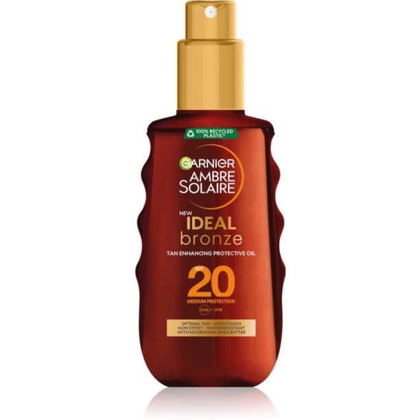 Garnier Ambre Solaire Ideal Bronze масло за грижа и придобиване на тен SPF 20