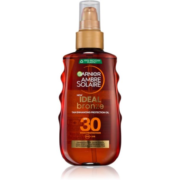 Garnier Ambre Solaire Ideal Bronze масло за грижа и придобиване на тен SPF 30 150 мл.